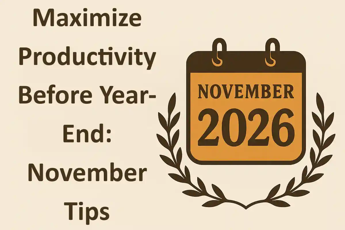 Maximize Productivity Before Year-End: November Tips