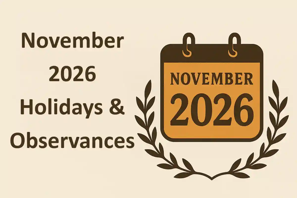 November 2026 Holidays & Observances